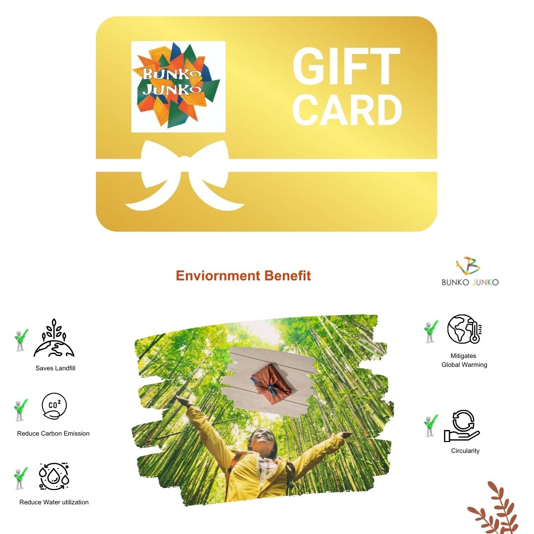 Bunko Junko Eco Gift Card - Sustainable and eco-friendly -corporate gift option