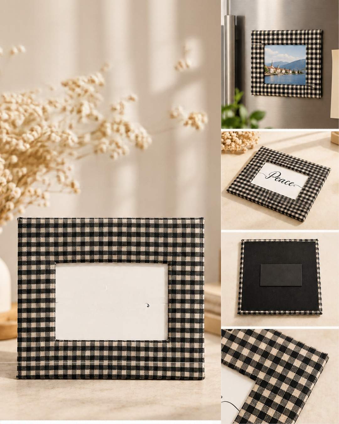 Fabric Magnetic Photo Frame