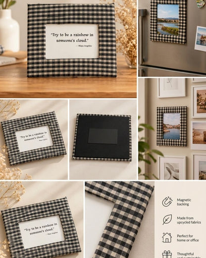 Fabric Magnetic Photo Frame