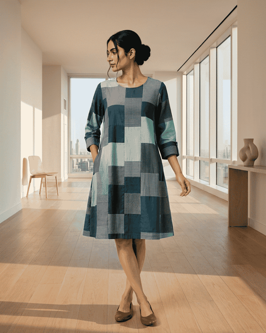 Nira Patchwork Dress