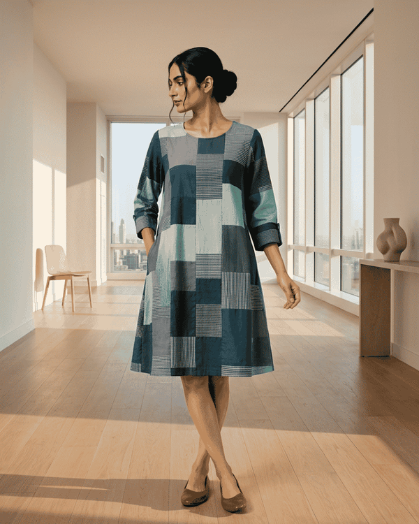 Nira Patchwork Dress