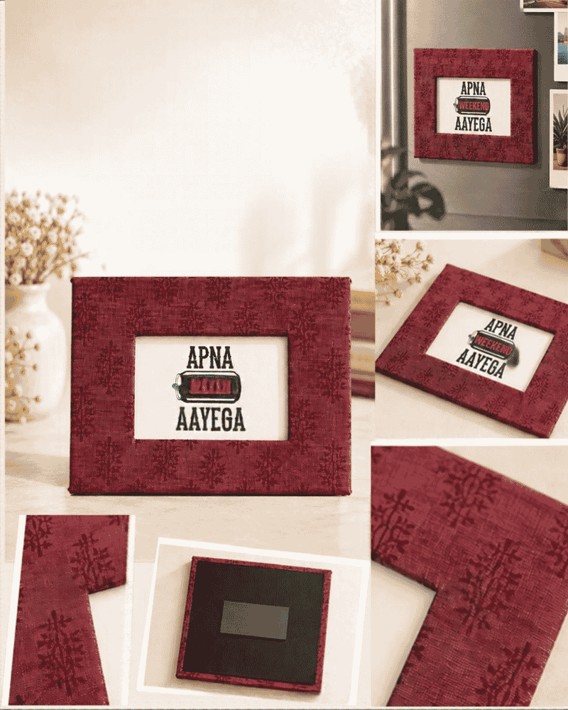 Fabric Magnetic Photo Frame