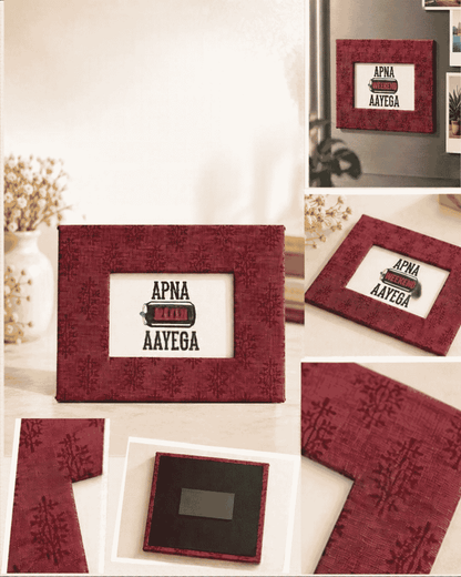 Fabric Magnetic Photo Frame