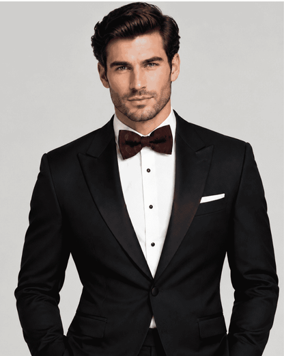 Men's upcycled bow tie for formal wear