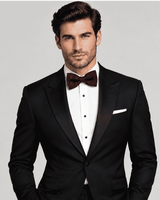 Men's upcycled bow tie for formal wear